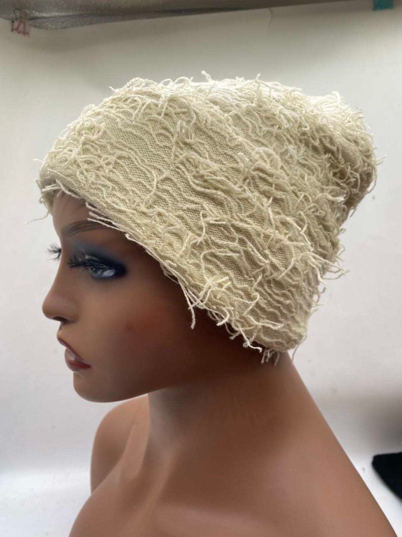 Knitted Beanie Hat Knitted Balaclava Beanie Distressed Etsy