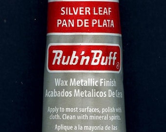 Silver Leaf 76308M ~ Amaco Rub 'N Buff Uncarded Wax Metallic Finish Crafts