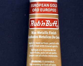 European Gold 76310P ~ Amaco Rub 'N Buff Uncarded Wax Metallic Finish Crafts