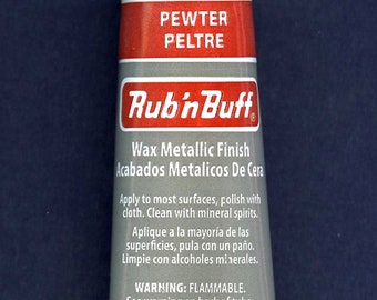 Pewter 76313T ~ Amaco Rub 'N Buff Uncarded Wax Metallic Finish Crafts