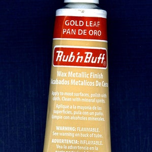 Gold Leaf 76302F ~ Amaco Rub 'N Buff Uncarded Wax Metallic Finish Crafts