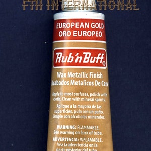 European Gold 76310P ~ Amaco Rub 'N Buff Uncarded Wax Metallic Finish Crafts