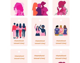 International Women’s Day Gift Tags Printable | IWD PDF
