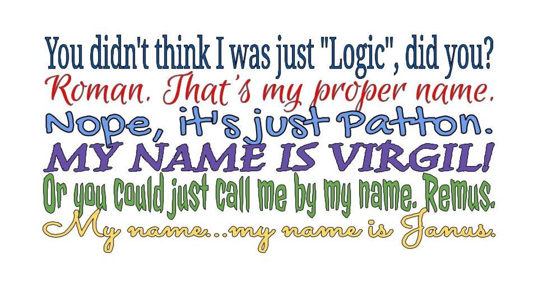 Sanders Sides Name Reveal Print - Etsy