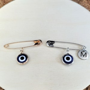 Broche Evil Eye - Cadeau personnalisé - Cadeaux pour nouveau-né - Cadeau nouveau-né Evil Eye - 0171