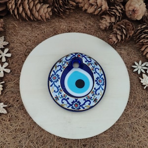 Evil Eye Wall Hanging - 7 CM Glass Nazar Wall Decor - Home Decor - Evil Eye Amulet 245