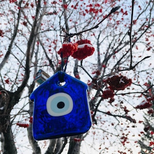 Evil Eye Home Figure - 12 CM 7CM Glass Evil Eye Amulet - Nazar Wall  Door Hanging - Home Decor - Wall Decor 0221 228