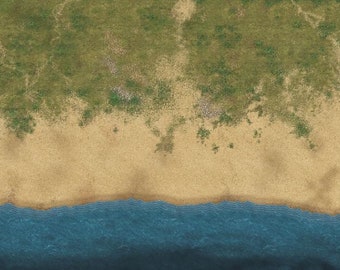 Coastal 6x4 feet pvc wargame mat