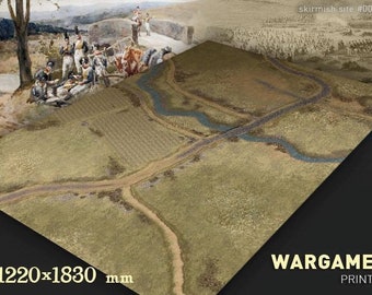 Premium hemmed cloth Partisan wargame  6x4 wargame mat