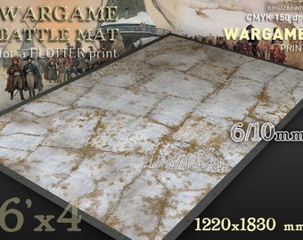 Winter war 6x4 pvc  table top mat