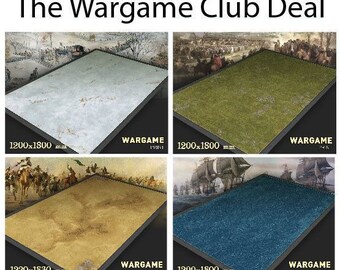 4 battle mats 6x4 pvc for Wargames for tabletop gaming