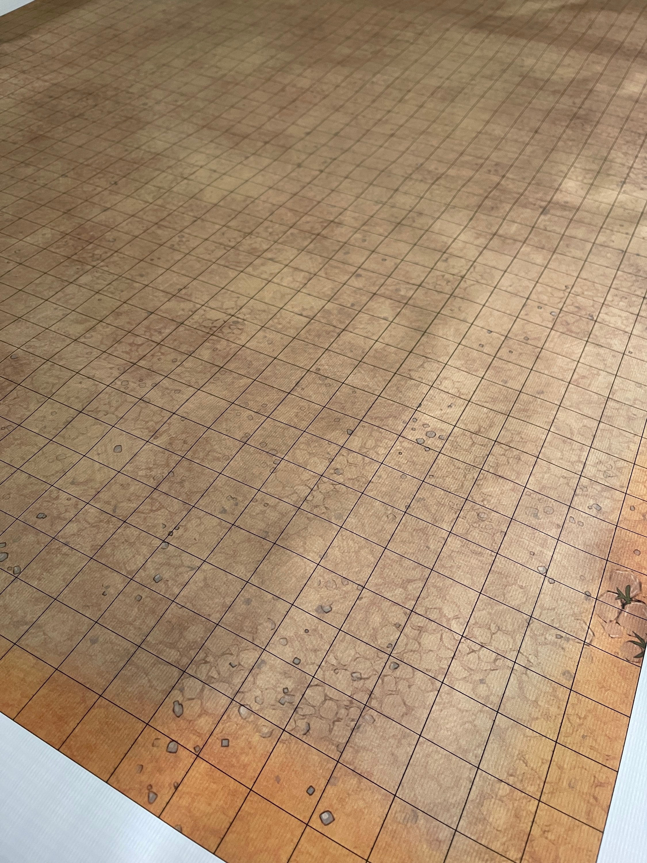 6x3 Feet Fantasy Tan Mat Dnd 1 Inch Grid Pvc | Etsy UK