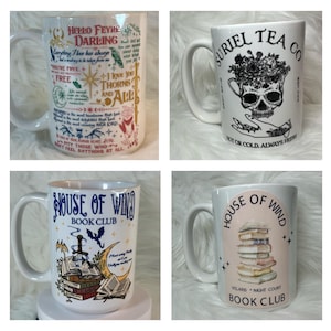 15oz Ceramic Mug Bat Boys Wing Span Rhysand Cassian Azriel Night Court Suriel Tea House of wind Feyre smut bookish book fantasy Illyrian