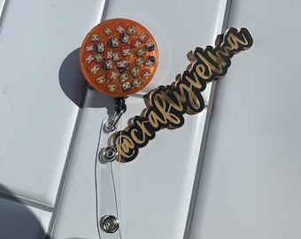 Hocus Poccus Witch sister Halloween Badge Reel spooky scary