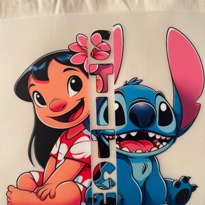 Alien Blue Guy stitch Hawaiian Canvas Tote Handbag Reusable bag image 2