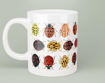 Keramische mok Ladybirds of Britain: cadeau voor natuurliefhebber