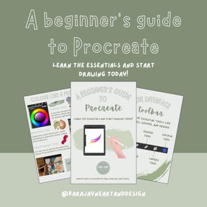Procreate Digital Guide for Beginners Tutorial PDF for iPad Artists | Learn Digital Drawing | Procreate Basics | Instant Download Art Guide
