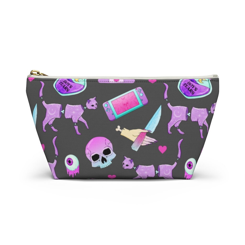 Pastel Goth Makeup Bag Gothic Accessory Pouch Creepy Cute Etsy