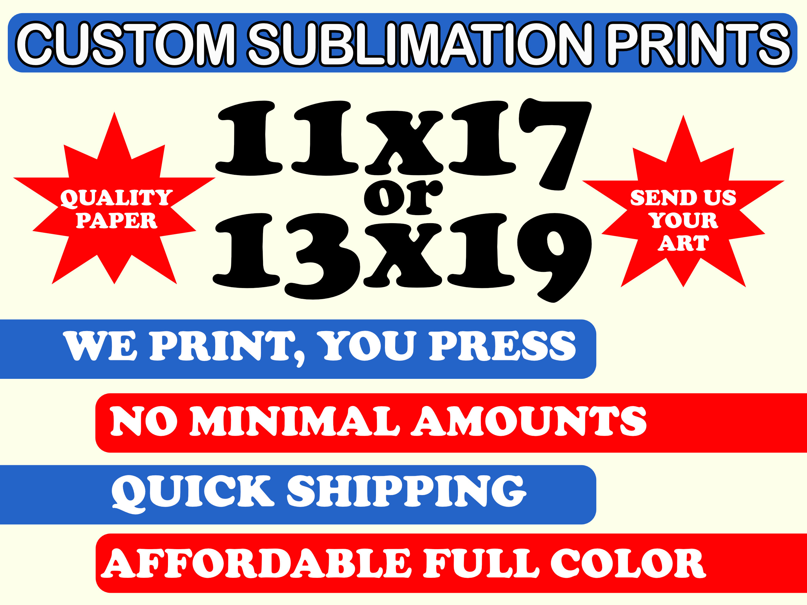 HTVRONT Sublimation Paper 13x19 Inch - 120 Sheets Easy to Transfer  Sublimation Paper for T-shirts, Tumblers, Mugs (A3+)