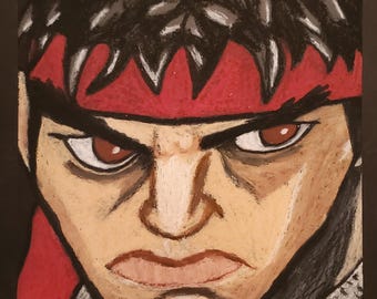 Ryu Street fighter art Print