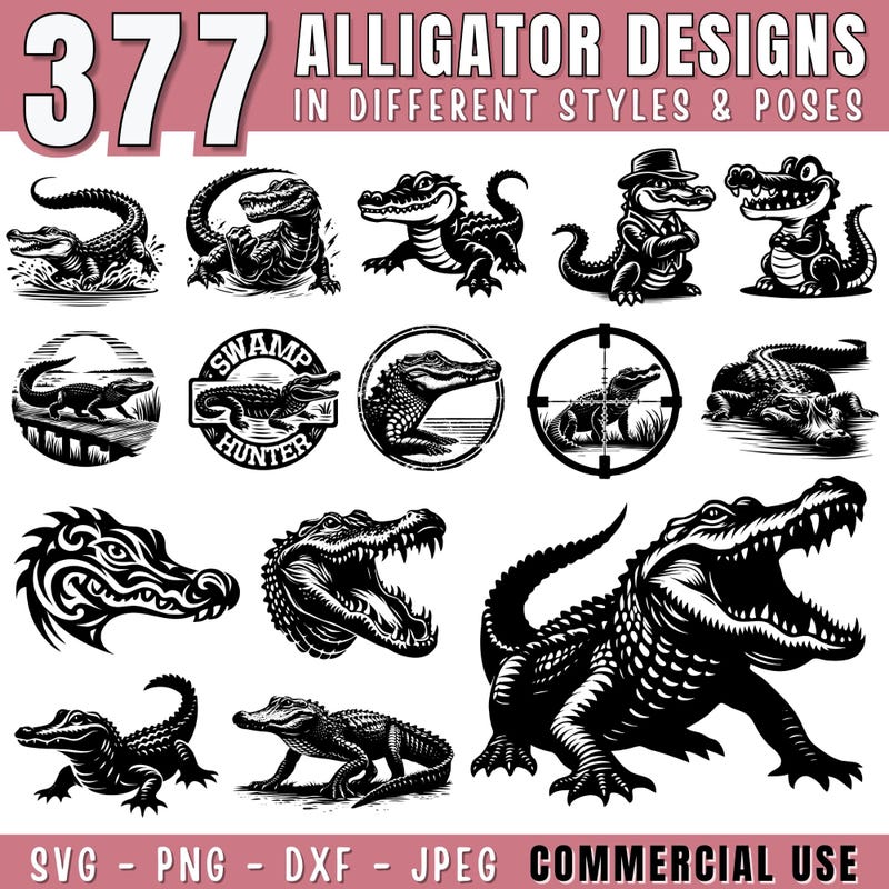Cute Alligators Svg - Etsy