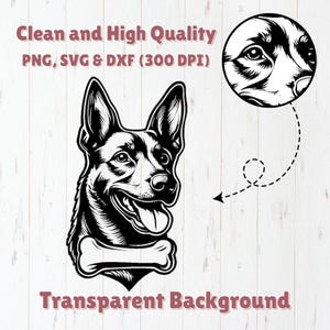 Belgian Malinois Dog SVG Bundle File, Dog pet lover, Dog Clipart for Cricut | Laser, Dog Graphics, png, jpeg SVG DXF Vector | Commercial use image 4