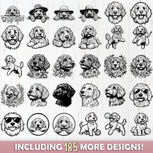 Goldendoodle Dog SVG Bundle File, Dog Pet Lover, Dog Clipart for Cricut ...