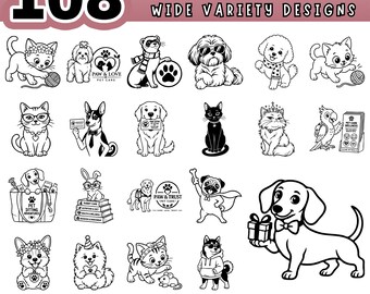 Pet Sitter Business SVG Bundle, Dog Walker Logo, Pet Care Commercial Use, Cricut Cut File, Laser Engraving PDF PNG, digital download