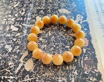 Mala de raíz de Bodhi de color carbón con cuentas redondas de 14 mm, cuentas de oración 干磨