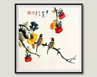 Panda Painting / Original Chinese Brush Water-ink Painting