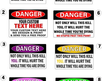 Funny Sticker, Workshop sticker, Waterproof vinyl sticker, Prank sticker