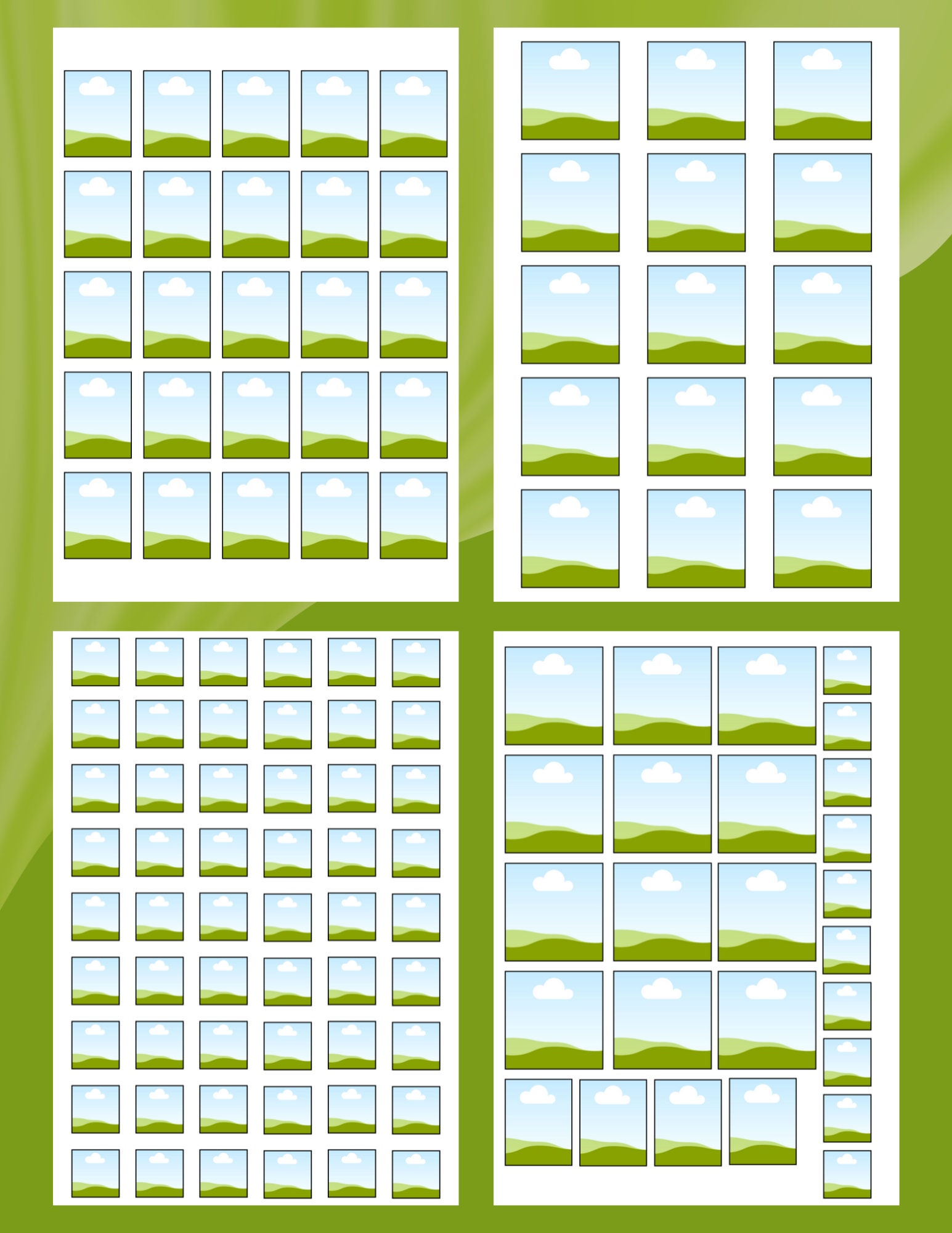 Formal Picture Template for Printing | 1x1 2x2 Passport Size ID | Drag ...