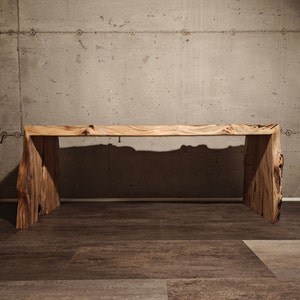 Robuste Pin Burl Bench | Elm Pin Burl Wood Bench | Live Edge Rustic ...