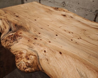 Robuste Pin Burl Bench | Elm Pin Burl Wood Bench | Live Edge Rustic Bench | Entry Way Bench | Solid Wood Bench | Handmade Bench