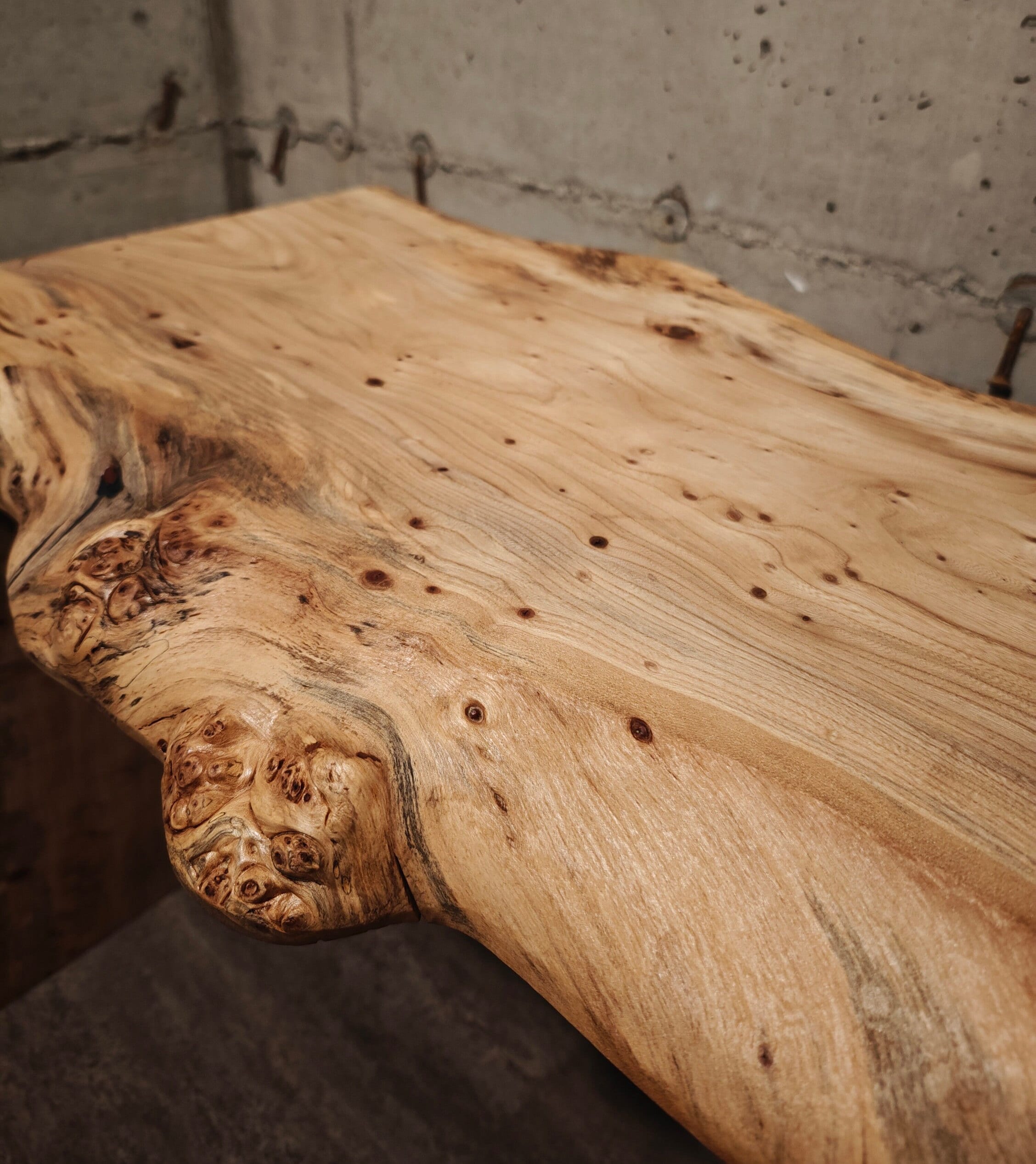 Custom Made Burl Bench Elm Burl Wood Bench Live Edge Bench Entry Way Bench Solid Wood Bench ...