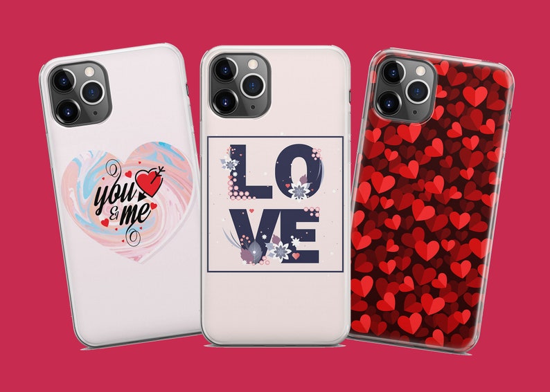 thumbnail image 2 of Teddy Bear's Valentine's Day Phone Case | Simplistic Pastel Heart Design | Gift For Apple IPhone 2 of 14