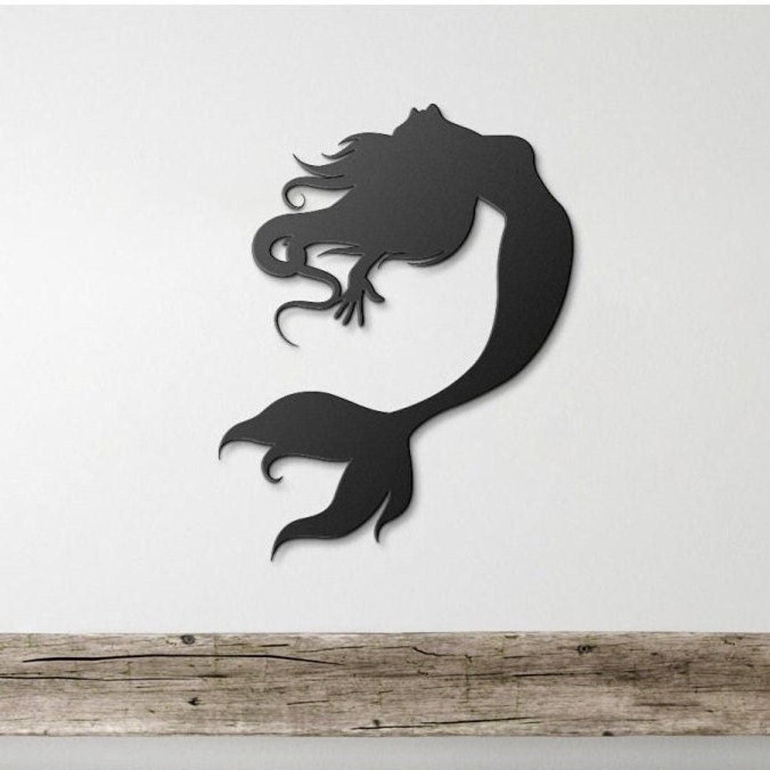 Mermaid Wall Art Mermaid Core Large Mermaid Wall Art Etsy