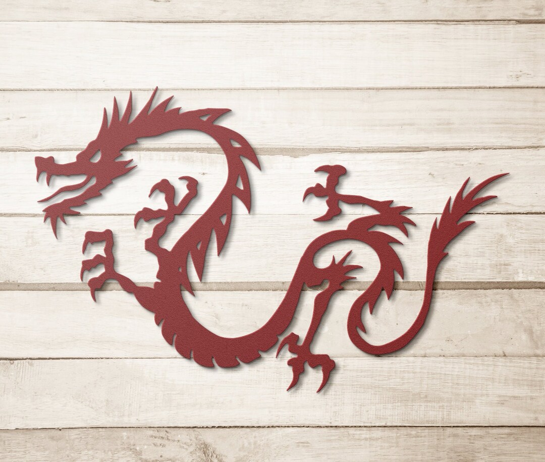 Chinese Dragon Metal Wall Art Dragon Metal Wall Decor Etsy