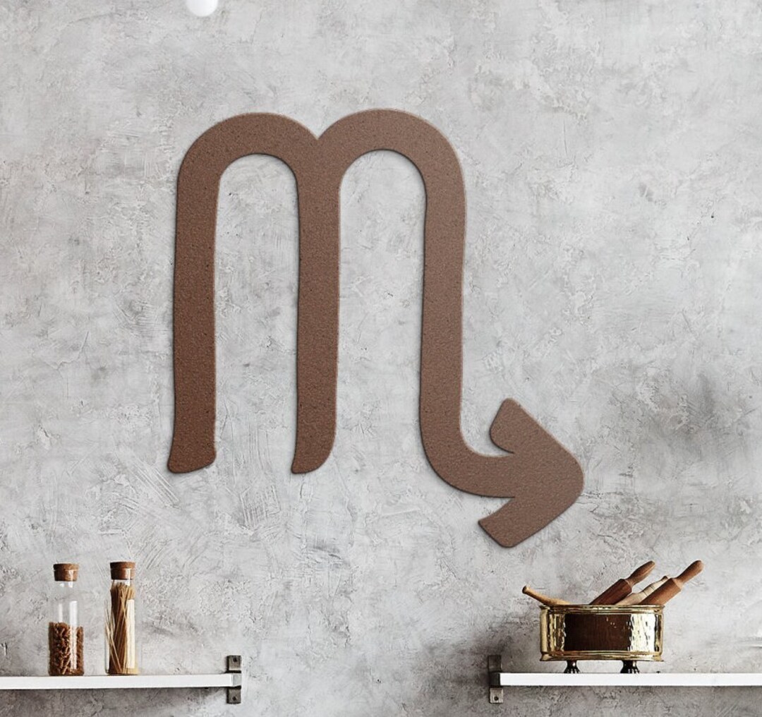 Scorpio Zodiac Sign Metal Wall Art Scorpio Birthday Gift Etsy