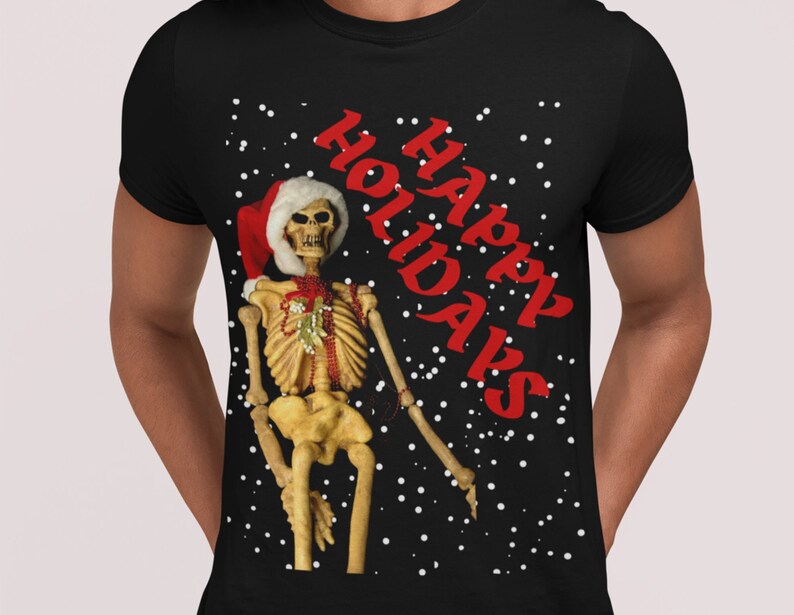 Ugly Christmas Shirt Skeleton Christmas 