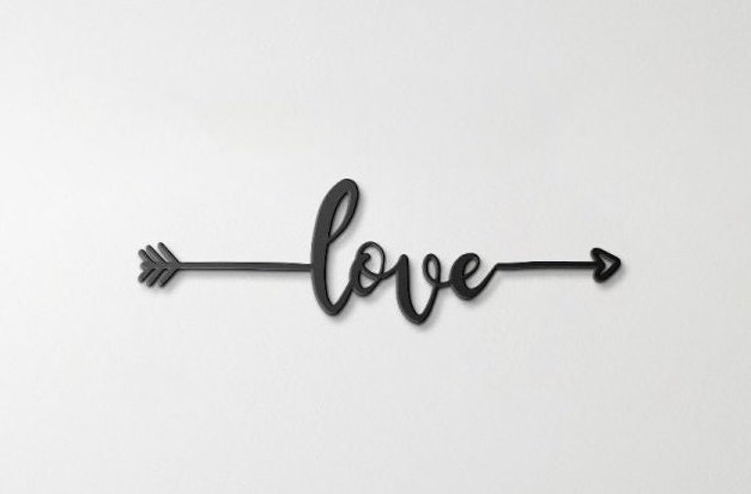 Love Sign Metal Wall Art Love Sign for Wall Love Sign for Wedding Love