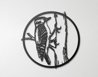 Woodpecker Metal Sign - Etsy