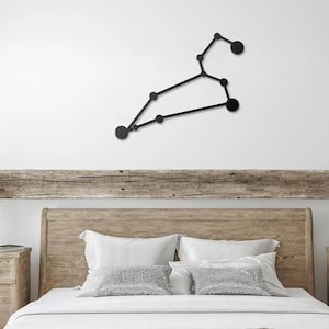 Leo Metal Wall Art, Leo Constellation Metal Art, Leo Home Decor, Gift for Leo, Leo Birthday Gift, July Birthday Gift, August Birthday Gift