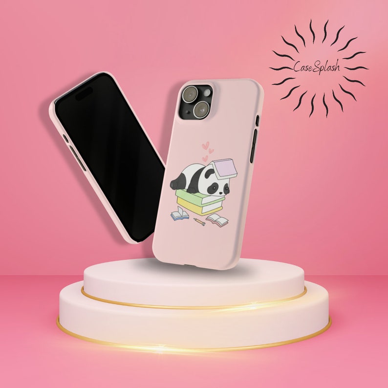 Kawaii Panda Phone Case Korean Inspired Pastel Cute Animal Print Unique