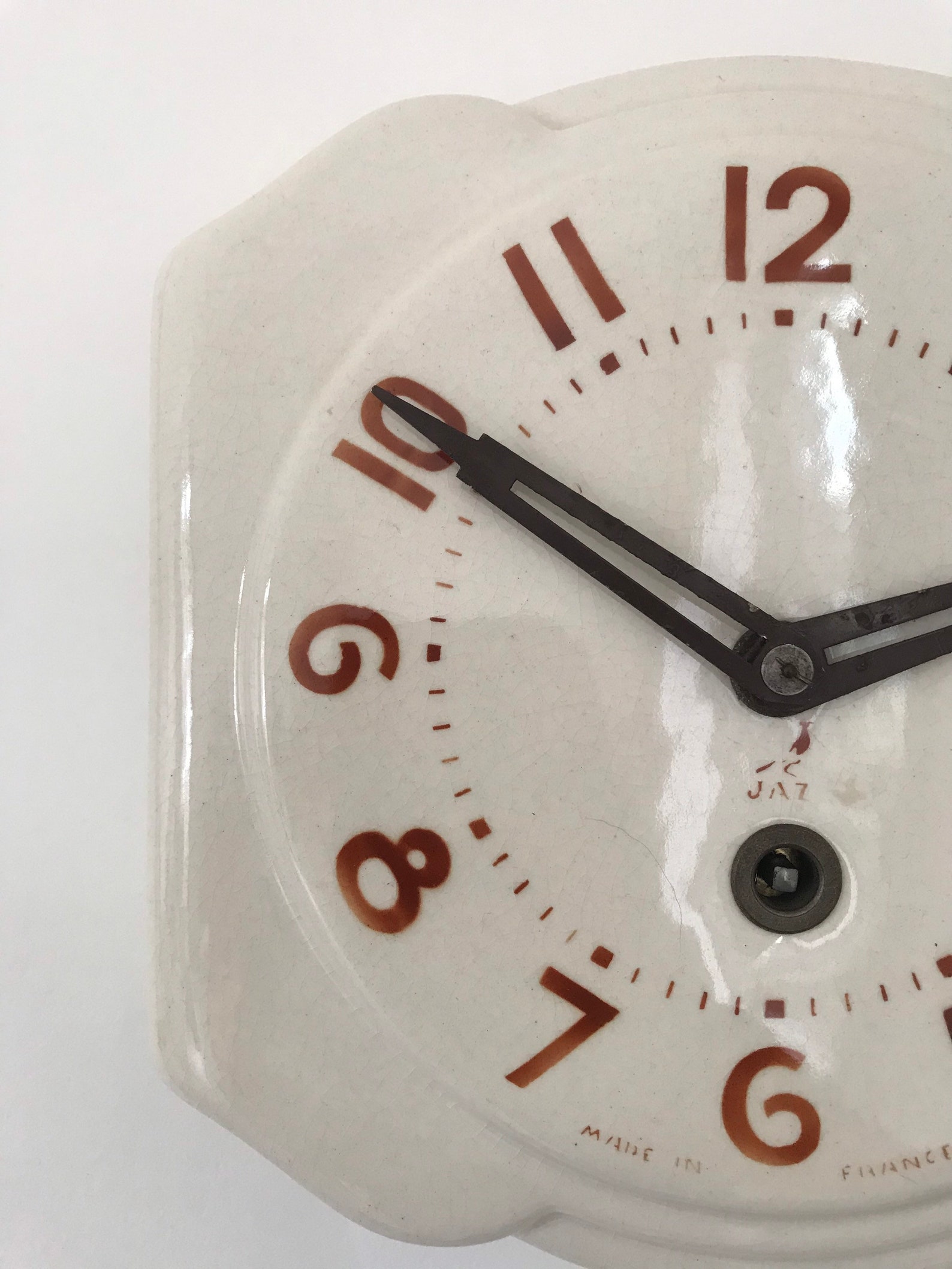 Old Vintage Jaz Ceramic Clock. Etsy