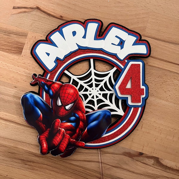 Spiderman Cake Topper Etsy Australia