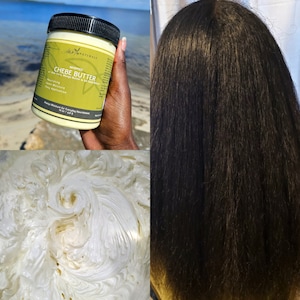 Whipped Chebe Butter for Growth |Pure Chebe, Length Retention, Moisturizes, Vegan, Sal Seed, Aloe Vera, Lemon, Mango Butter, Cocoa, Organic|