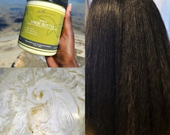 Whipped Chebe Butter for Growth |Pure Chebe, Length Retention, Moisturizes, Vegan, Sal Seed, Aloe Vera, Lemon, Mango Butter, Cocoa, Organic|