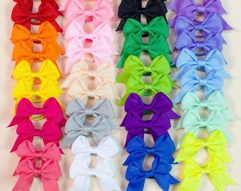 Girls Bow Hair tie set of 2 Free uk postage