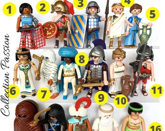 Pick One PLAYMOBIL Figure EGYPTIANS NOVELS Playmobile vintage figurines - Cleopatra figure - Aladdin miniature toy - Gladiator fighters